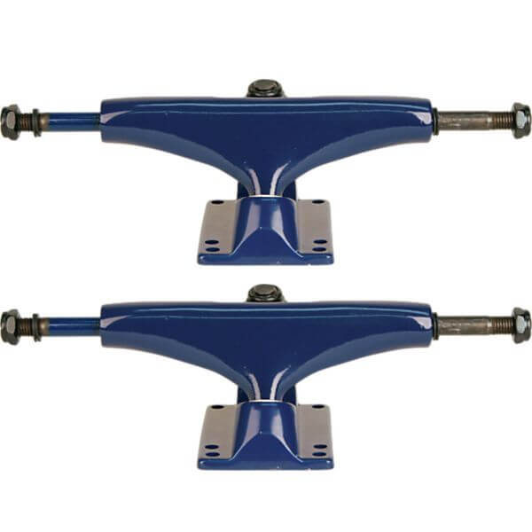 Essentials Skateboard Components Blue Skateboard Trucks - 5.0" Hanger 7.75" Axle (Set of 2)