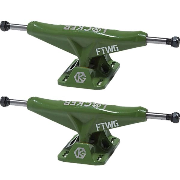 Grind King Truck Co. Locker Army Green Skateboard Trucks - 5.6" Hanger 8.25" Axle (Set of 2)