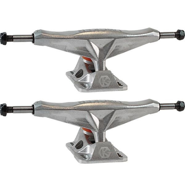 Grind King Truck Co. Locker Raw Silver Skateboard Trucks - 5.8" Hanger 8.5" Axle (Set of 2)