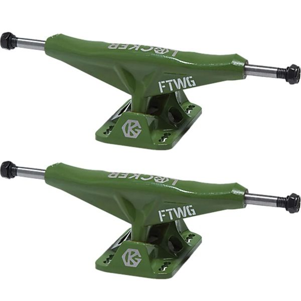 Grind King Truck Co. Locker Army Green Skateboard Trucks - 5.8" Hanger 8.5" Axle (Set of 2)