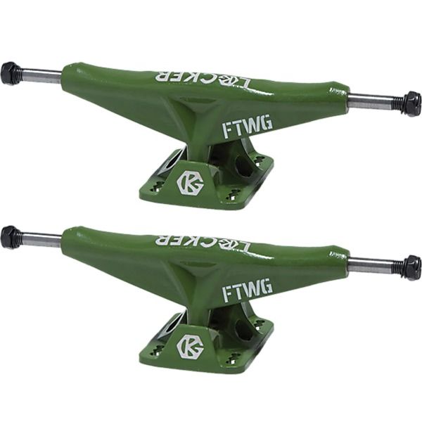 Grind King Truck Co. Locker Army Green Skateboard Trucks - 6.1" Hanger 8.75" Axle (Set of 2)