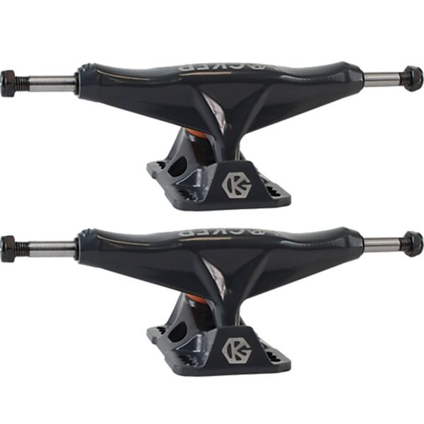 Grind King Truck Co. Locker Battleship Grey Skateboard Trucks - 6.37" Hanger 9.25" Axle (Set of 2)