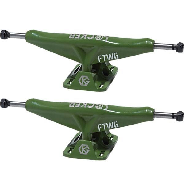 Grind King Truck Co. Locker Army Green Skateboard Trucks - 6.75" Hanger 9.5" Axle (Set of 2)