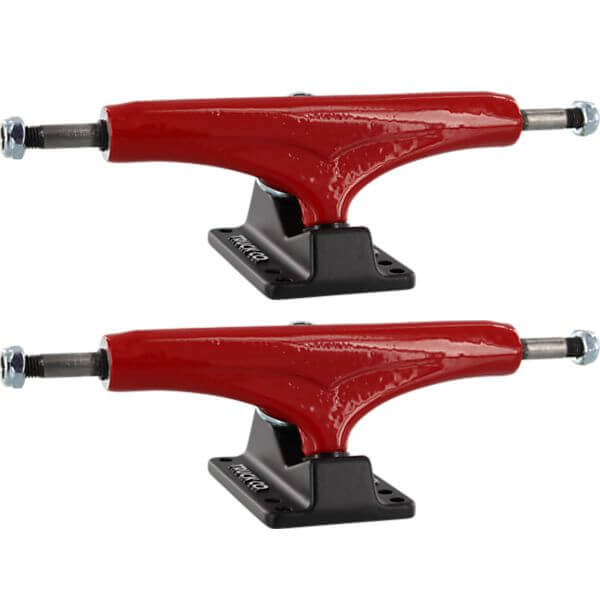 Gullwing Trucks Shadow DLX Red / Black Skateboard Trucks - 5.25" Hanger 8.0" Axle (Set of 2)