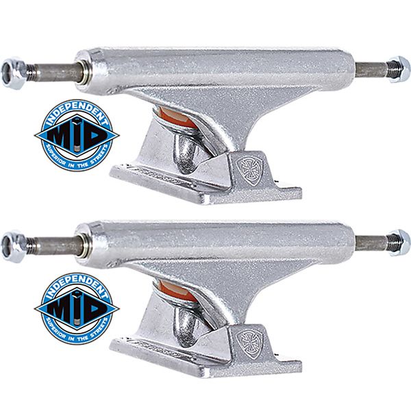 Independent Truck Company Stage 11 - 149mm Mid Silver Skateboard Trucks - 5.87" Hanger 8.5" Axle (Set of 2)