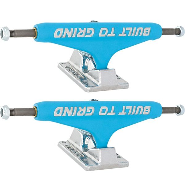 Independent Truck Company Stage 11 - 129mm BTG Speed Blue / Silver Skateboard Trucks - 5.0" Hanger 7.6" Axle (Set of 2)