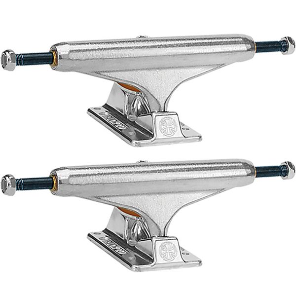 Independent Truck Company Stage 11 - 129mm Forged Titanium Standard Silver Skateboard Trucks - 5.0" Hanger 7.6" Axle (Set of 2)