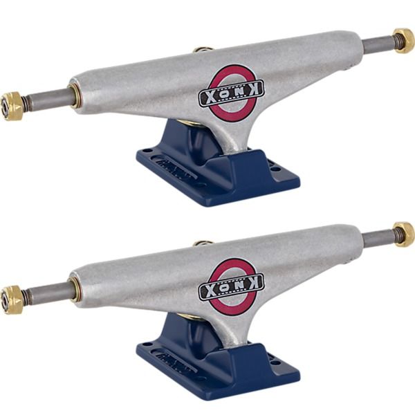 Independent Truck Company Tom Knox Stage 11 - 139mm Forged Hollow Standard Silver / Blue Skateboard Trucks - 5.39" Hanger 8.0" Axle (Set of 2)