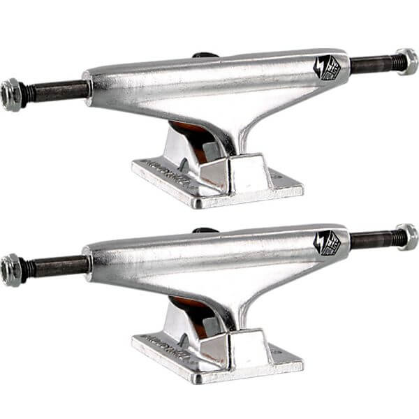 Industrial Skateboards IV Polished w/ Black Logo Skateboard Trucks - 4.75" Hanger 7.5" Axle (Set of 2)