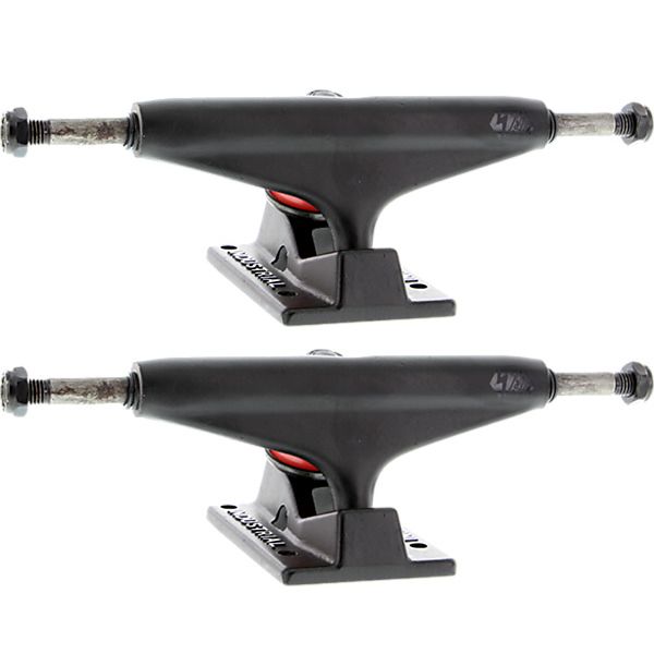 Industrial Skateboards IV Black w/ Black Logo Skateboard Trucks - 4.75" Hanger 7.5" Axle (Set of 2)