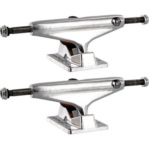 Industrial Skateboards IV Polished w/ Black Logo Skateboard Trucks - 5.0" Hanger 7.75" Axle (Set of 2)