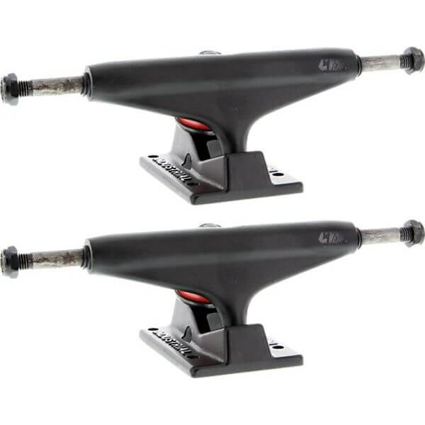 Industrial Skateboards IV Black w/ Black Logo Skateboard Trucks - 5.0" Hanger 7.75" Axle (Set of 2)