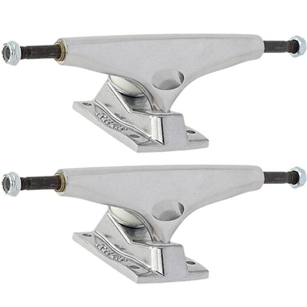 Krux Skate Trucks DLK Standard Silver Skateboard Trucks - 5.0" Hanger 7.6" Axle (Set of 2)