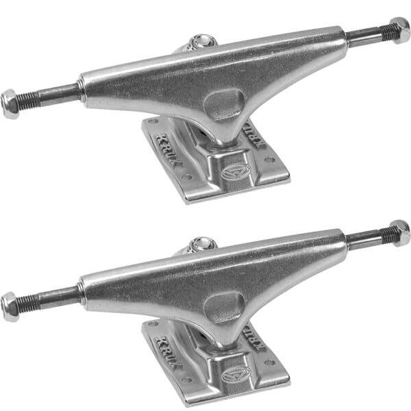 Krux Trucks Standard Silver Polished Skateboard Trucks 5.35 Hanger 8.0 Axle (Set of 2