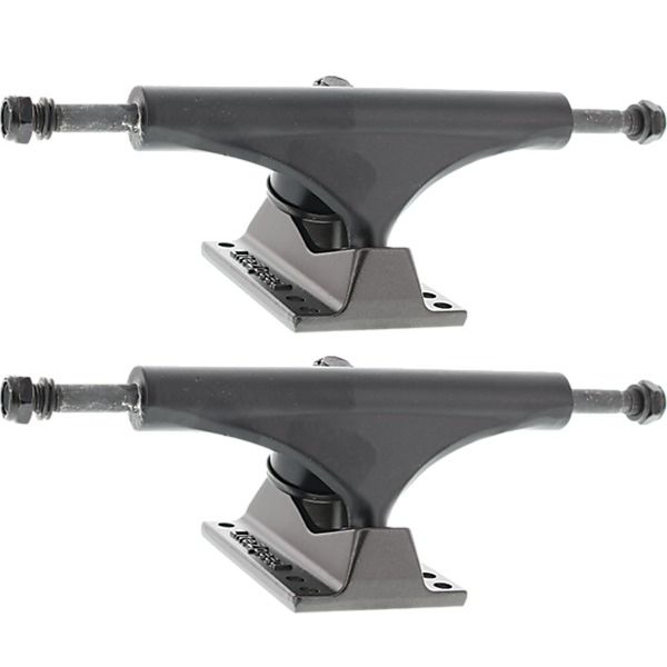 Litezpeed Black / Gunmetal Skateboard Trucks - 5.25" Hanger 8.0" Axle (Set of 2)