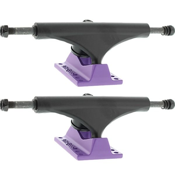 Litezpeed Black / Purple Skateboard Trucks - 5.25" Hanger 8.0" Axle (Set of 2)