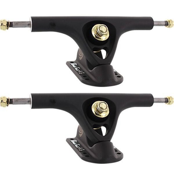 Paris Truck Co. V3 165mm 50 Degree Matte Black Skateboard Reverse Kingpin Trucks - 6.5" Hanger 9.0" Axle (Set of 2)