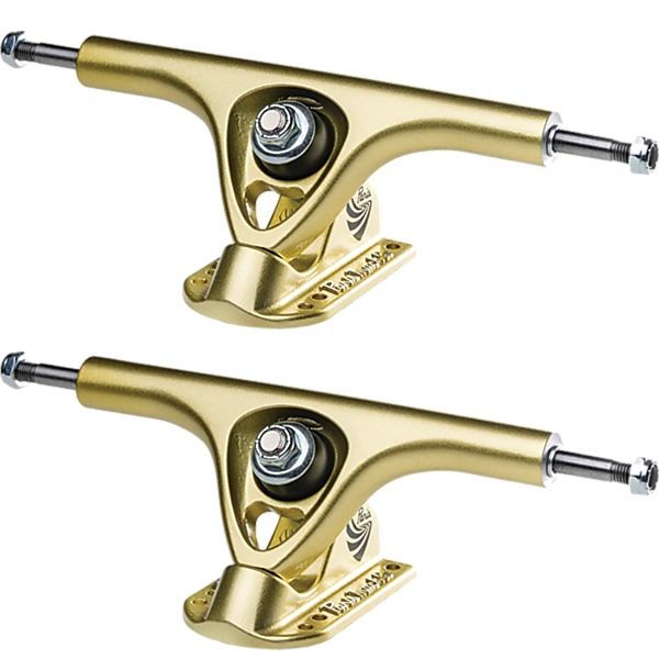 Paris Truck Co. V3 180mm 50 Degree Gold Satin Skateboard Reverse Kingpin Trucks - 7.0" Hanger 9.6" Axle (Set of 2)