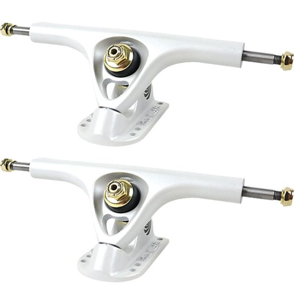 Paris Truck Co. V3 Hollow Lite 180mm 43 Degree White Pearl Skateboard Reverse Kingpin Trucks - 7.0" Hanger 9.6" Axle (Set of 2) Paris Truck Co. V3 Hollow Lite 180mm 43 Degree White Pearl Skateboard Reverse Kingpin Trucks - 7.0" Hanger 9.6" Axle (Set of 2)