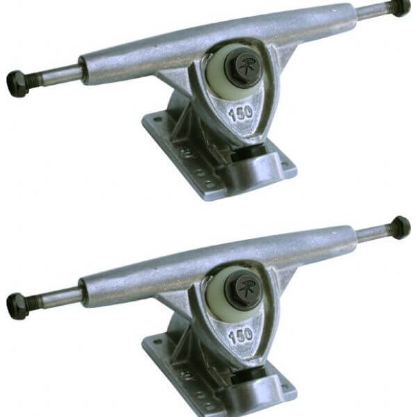 Randal Trucks R II 150mm 50 Degree Raw Skateboard Reverse Kingpin Trucks - 6.0" Hanger 8.5" Axle (Set of 2)