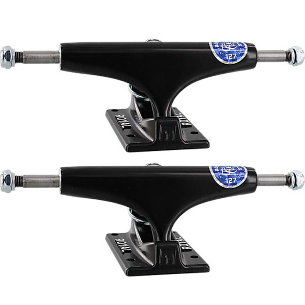 Royal Truck Co. The Royal 127mm Black Skateboard Trucks - 5.0" Hanger 7.75" Axle (Set of 2)
