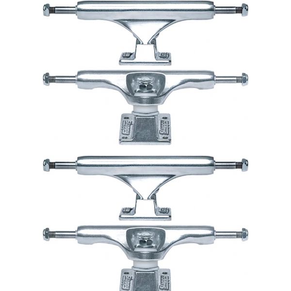 Slappy Truck Company ST1 Low Hollow Polished Skateboard Trucks - 5.4" Hanger 8.0" Axle (Set of 2)