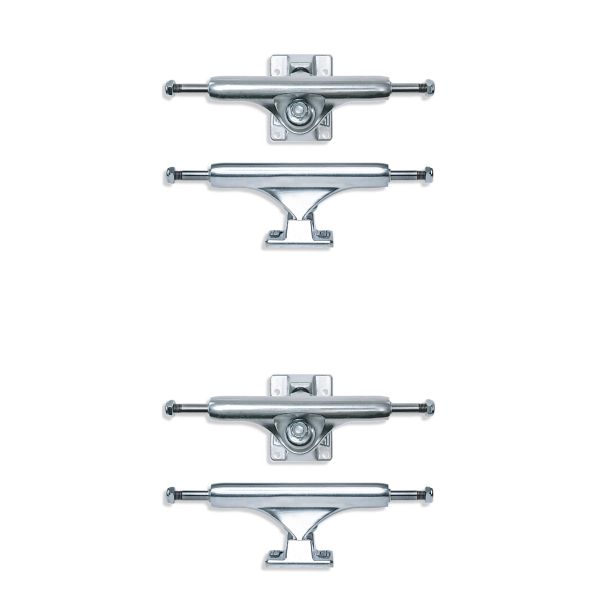 Slappy Truck Company ST1 Classic Polished Skateboard Trucks - 5.0" Hanger 7.75" Axle (Set of 2)