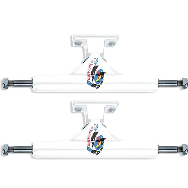 Slappy Truck Company ST1 Classic Hollow Reacher White Skateboard Trucks - 5.6" Hanger 8.25" Axle (Set of 2)