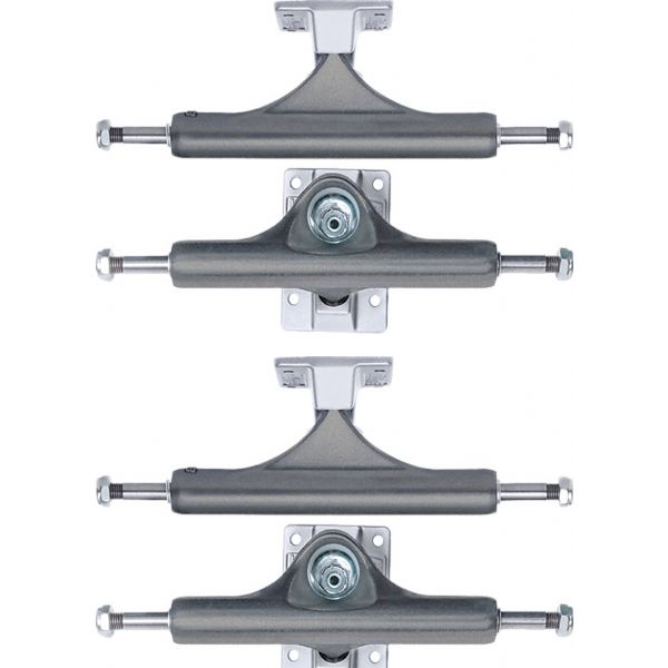 Slappy Truck Company ST1 Classic Hollow Gunmetal / Polished Skateboard Trucks - 5.75" Hanger 8.5" Axle (Set of 2)