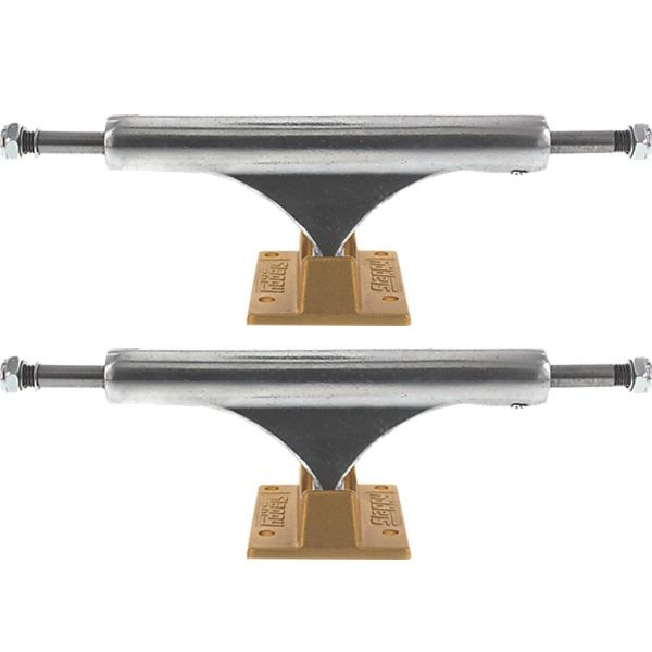 Slappy Truck Company ST1 Inverted Light Polished / Gold Skateboard Trucks - 5.4" Hanger 8.0" Axle (Set of 2)