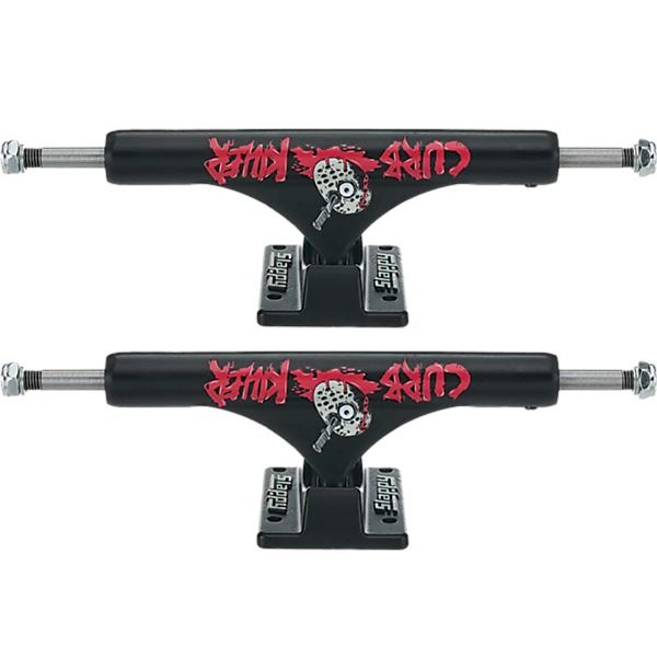Slappy Truck Company ST1 Inverted Hollow Heroin Curb Killer 2 Black Skateboard Trucks - 5.75" Hanger 8.5" Axle (Set of 2)
