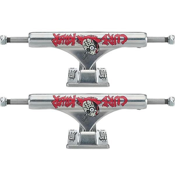 Slappy Truck Company ST1 Inverted Hollow Heroin Curb Killer 2 Polished Skateboard Trucks - 6.375" Hanger 9.0" Axle (Set of 2)