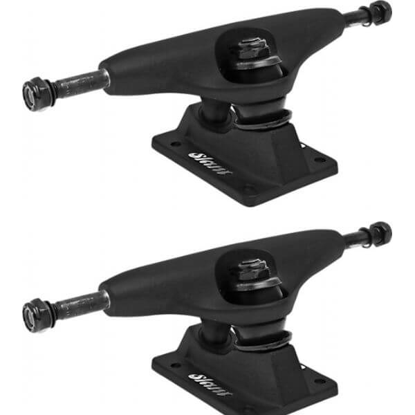 Slant Trucks Standard Black Skateboard Trucks 5.25 Hanger 8.0 Axle