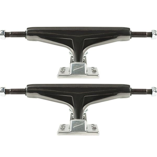 Tensor Trucks Mag Light Glossy Gunmetal / Silver Skateboard Trucks - 5.25" Hanger 8.0" Axle (Set of 2)