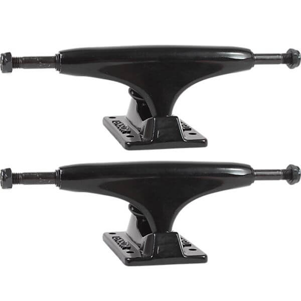 Tensor Trucks Alloy Black Skateboard Trucks - 5.0" Hanger 7.75" Axle (Set of 2)