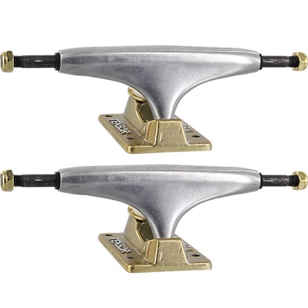 Tensor Trucks Alloy Polished / Gold Skateboard Trucks - 5.25" Hanger 8.0" Axle (Set of 2)