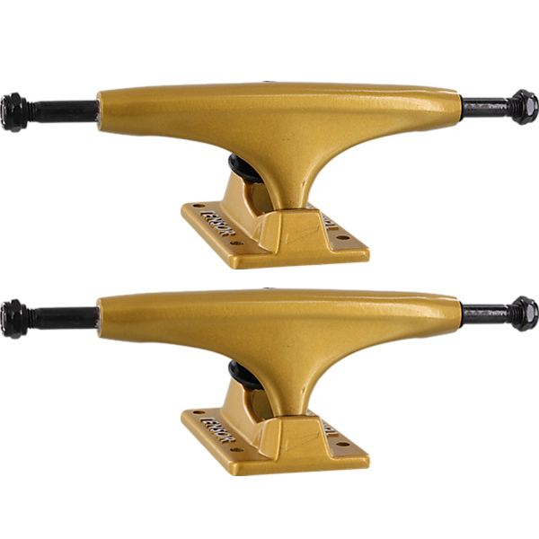 Tensor Trucks Alloy Gold Skateboard Trucks 5.5 Hanger 8.25 Axle (Set of 2) Warehouse Skateboards