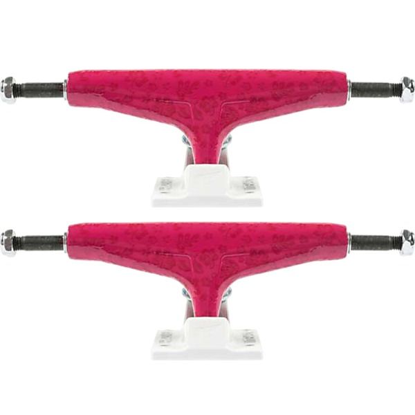 Tensor Trucks Daewon Song Mag Light All Terrain Slicks Pink / White Skateboard Trucks - 5.25" Hanger 8.0" Axle (Set of 2)