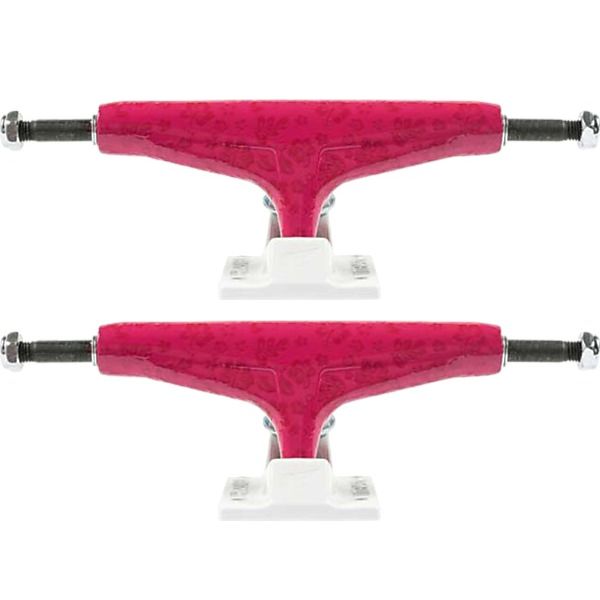 Tensor Trucks Daewon Song Mag Light All Terrain Slicks Pink / White Skateboard Trucks - 5.25" Hanger 8.0" Axle (Set of 2)