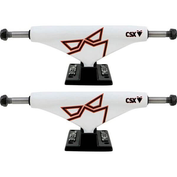 There Skateboards CSX White / Black Skateboard Trucks - 5.0" Hanger 7.75" Axle (Set of 2) There Skateboards CSX White / Black Skateboard Trucks - 5.0" Hanger 7.75" Axle (Set of 2)