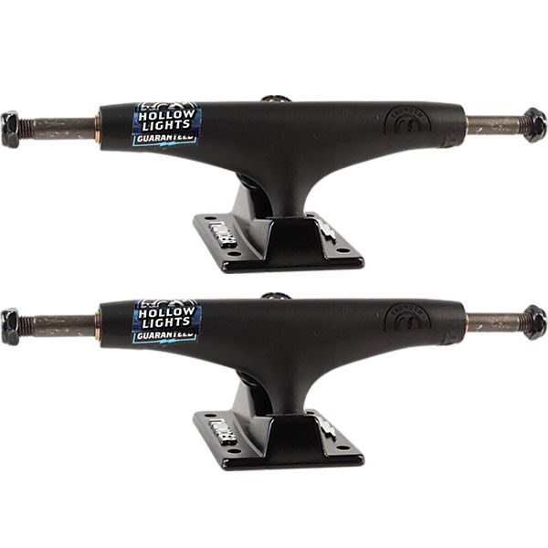 Thunder Trucks 147mm Night II Hollow Lights Black Skateboard Trucks - 5.25" Hanger 8.0" Axle (Set of 2)
