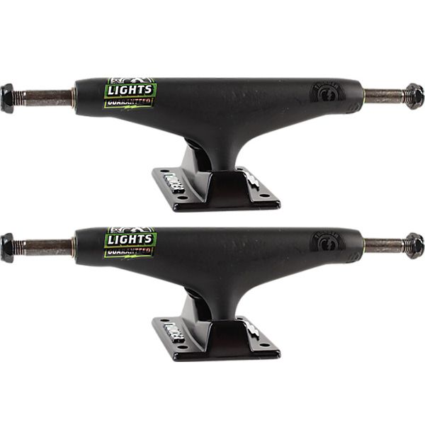 Thunder Trucks 148mm Night II Hollow Lights Black Skateboard Trucks - 5.5" Hanger 8.25" Axle (Set of 2)