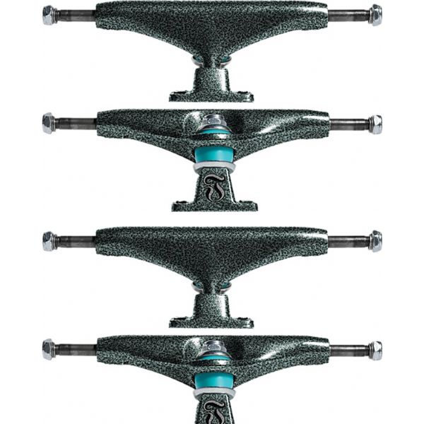 Thunder Trucks 149 Team T-II Leviathan Black / Green Texture Skateboard Trucks - 5.75" Hanger 8.5" Axle (Set of 2)