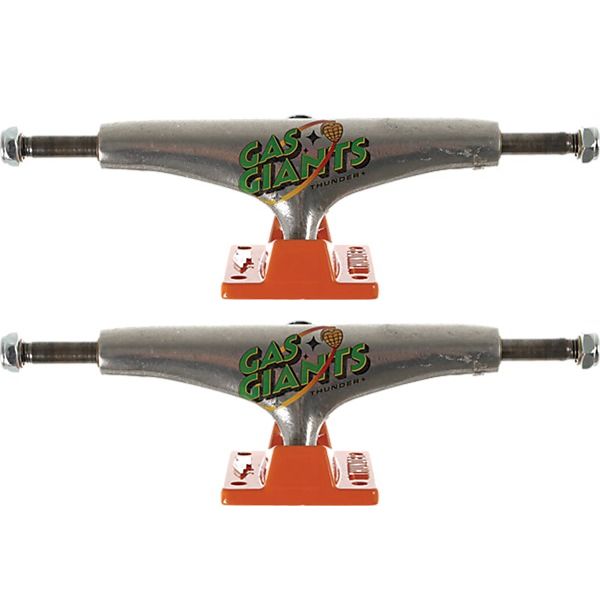 Thunder Trucks Griffin Gass 147 Giant TM Polished / Orange Skateboard Trucks - 5.25" Hanger 8.0" Axle (Set of 2)