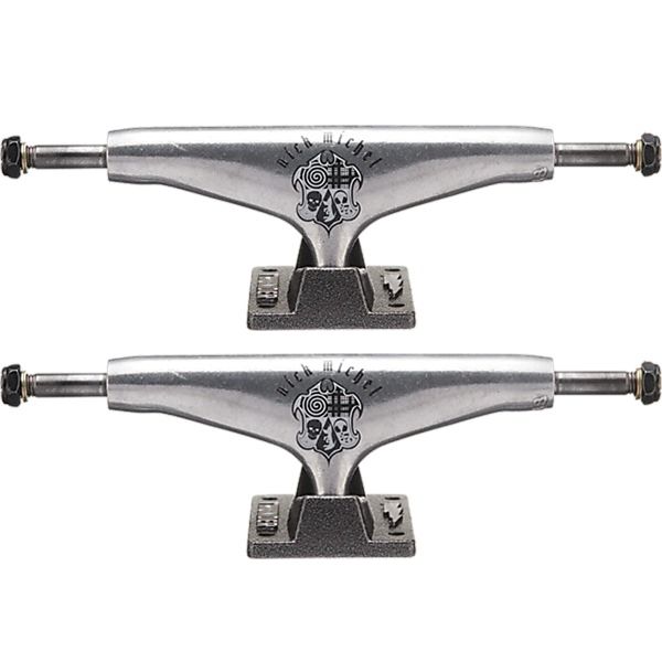 Thunder Trucks Nick Michel 148 Emblem Polished / Black Skateboard Trucks - 5.5" Hanger 8.25" Axle (Set of 2)