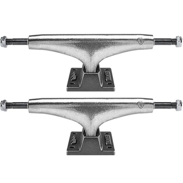 Thunder Trucks Joey O'Brien 149mm Stamped Polished / Black Chrome Skateboard Trucks - 5.75" Hanger 8.5" Axle (Set of 2)