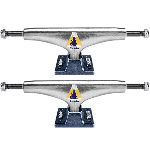 Thunder Trucks Mark Suciu 148 Nightwatch Inverted Polished / Navy Skateboard Trucks - 5.5" Hanger 8.25" Axle (Set of 2)