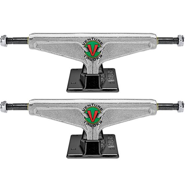 Venture Trucks V-Hollow OG Wings Low Polished / Black Skateboard Trucks -  5.0 Hanger 7.75 Axle (Set of 2)