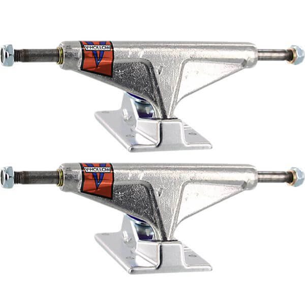 Venture Trucks Polished V-Hollow High Silver Skateboard Trucks - 5.0" Hanger 7.75" Axle (Set of 2)