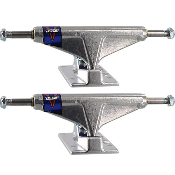 Venture Trucks Polished V-Lights High Silver Skateboard Trucks - 5.0" Hanger 7.75" Axle (Set of 2)